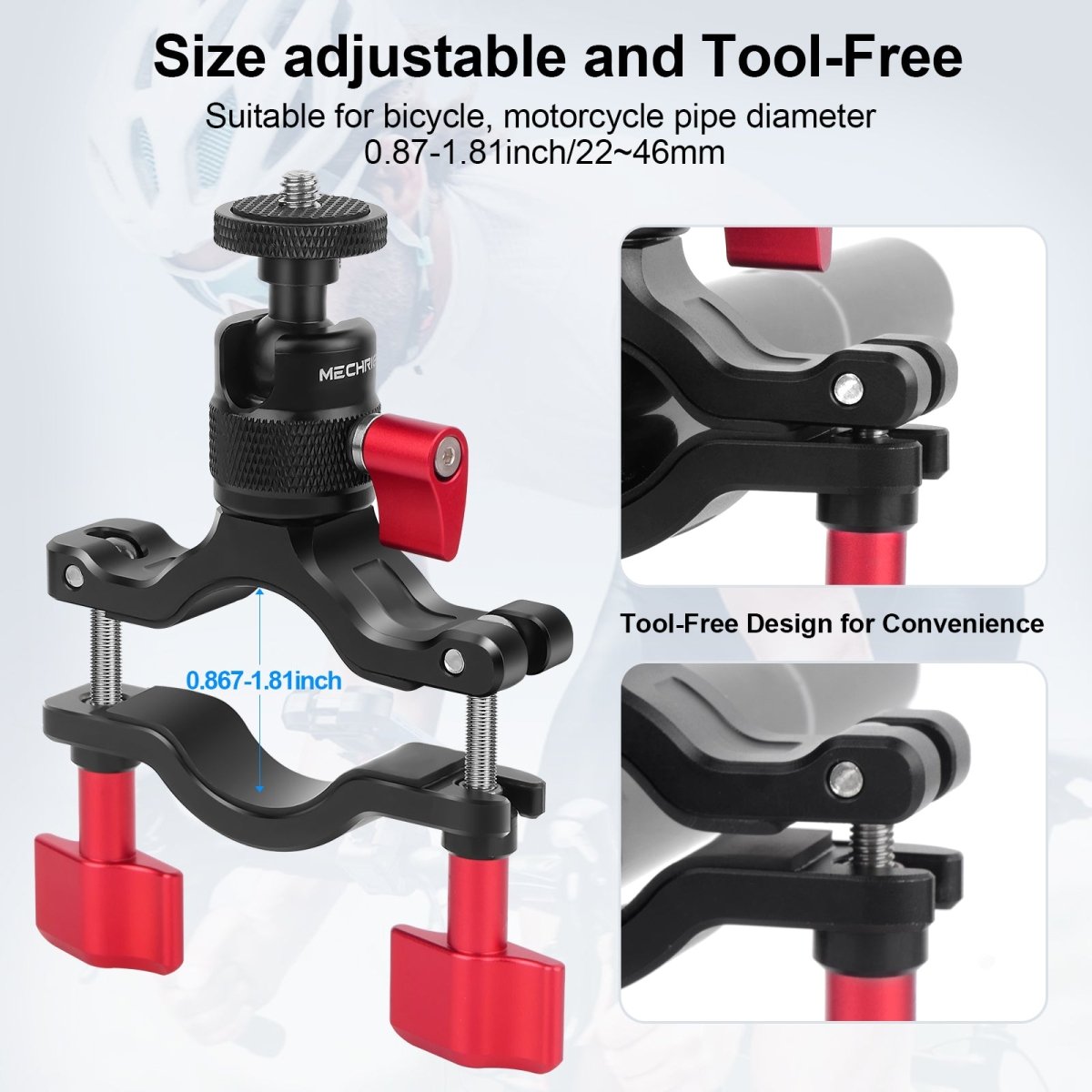 360° Rotatable Handlebar Mount – Universal Compatibility for Phones, GoPro & More - CAME - TV