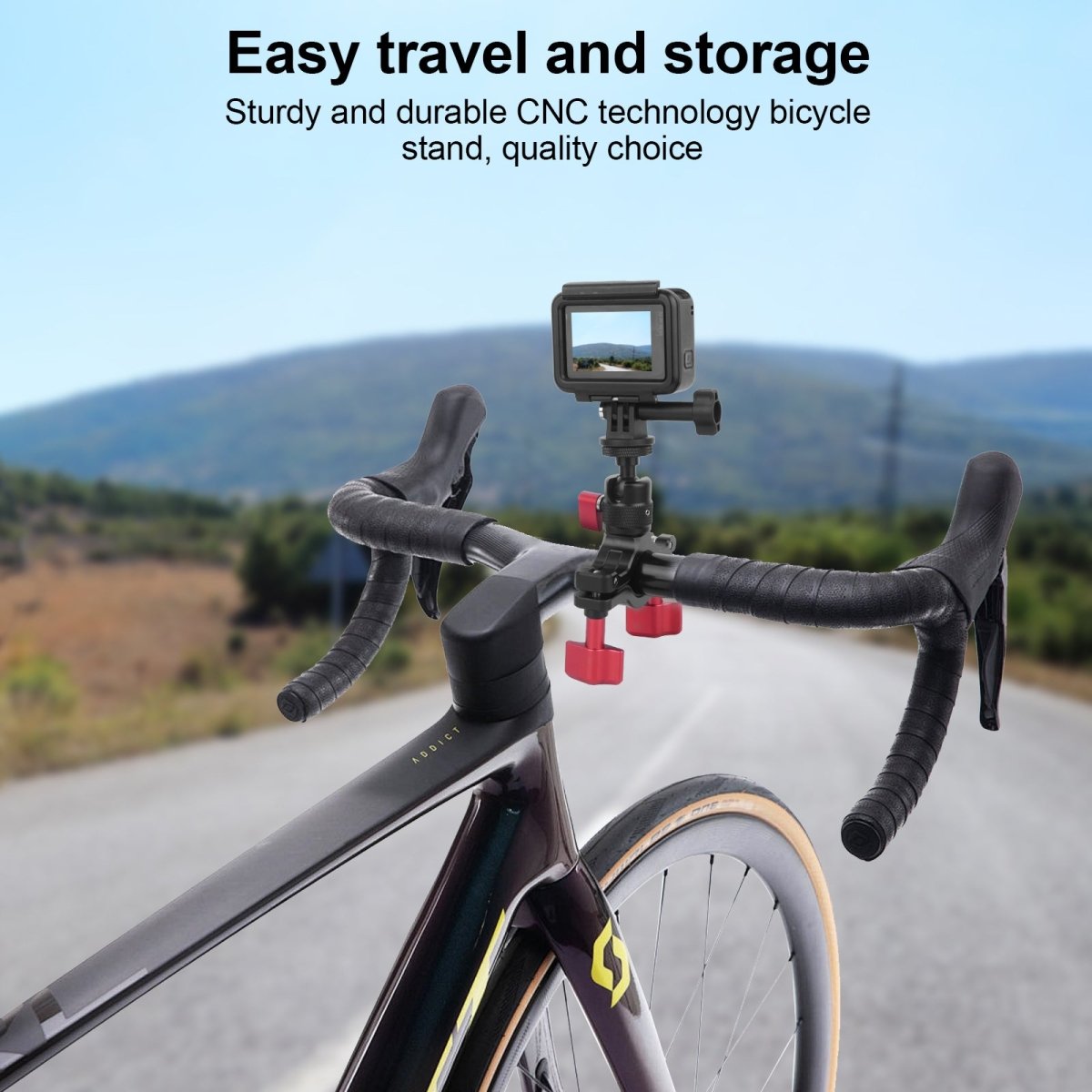 360° Rotatable Handlebar Mount – Universal Compatibility for Phones, GoPro & More - CAME - TV