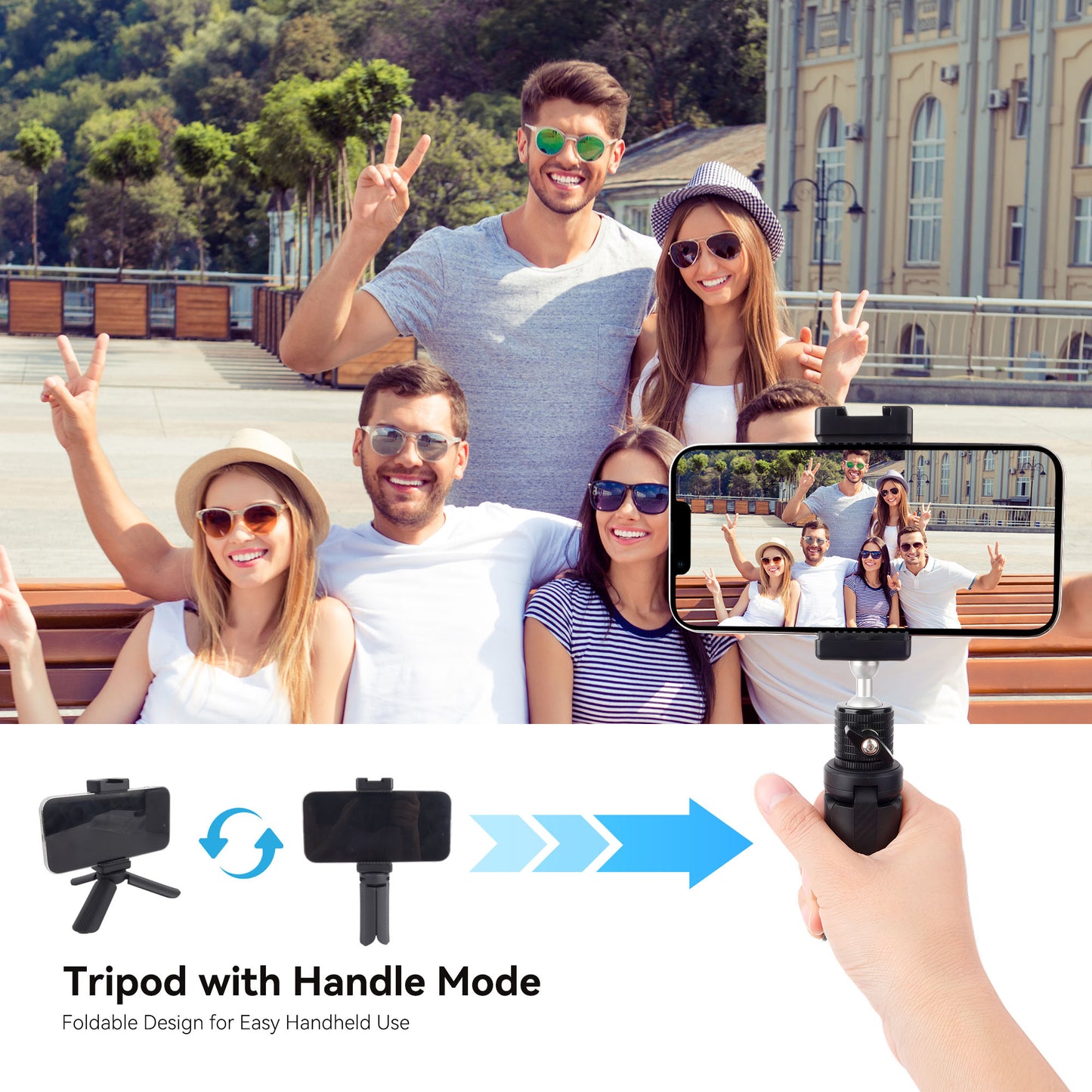 Mechrig Foldable Handle Bracket with Extension Mounts