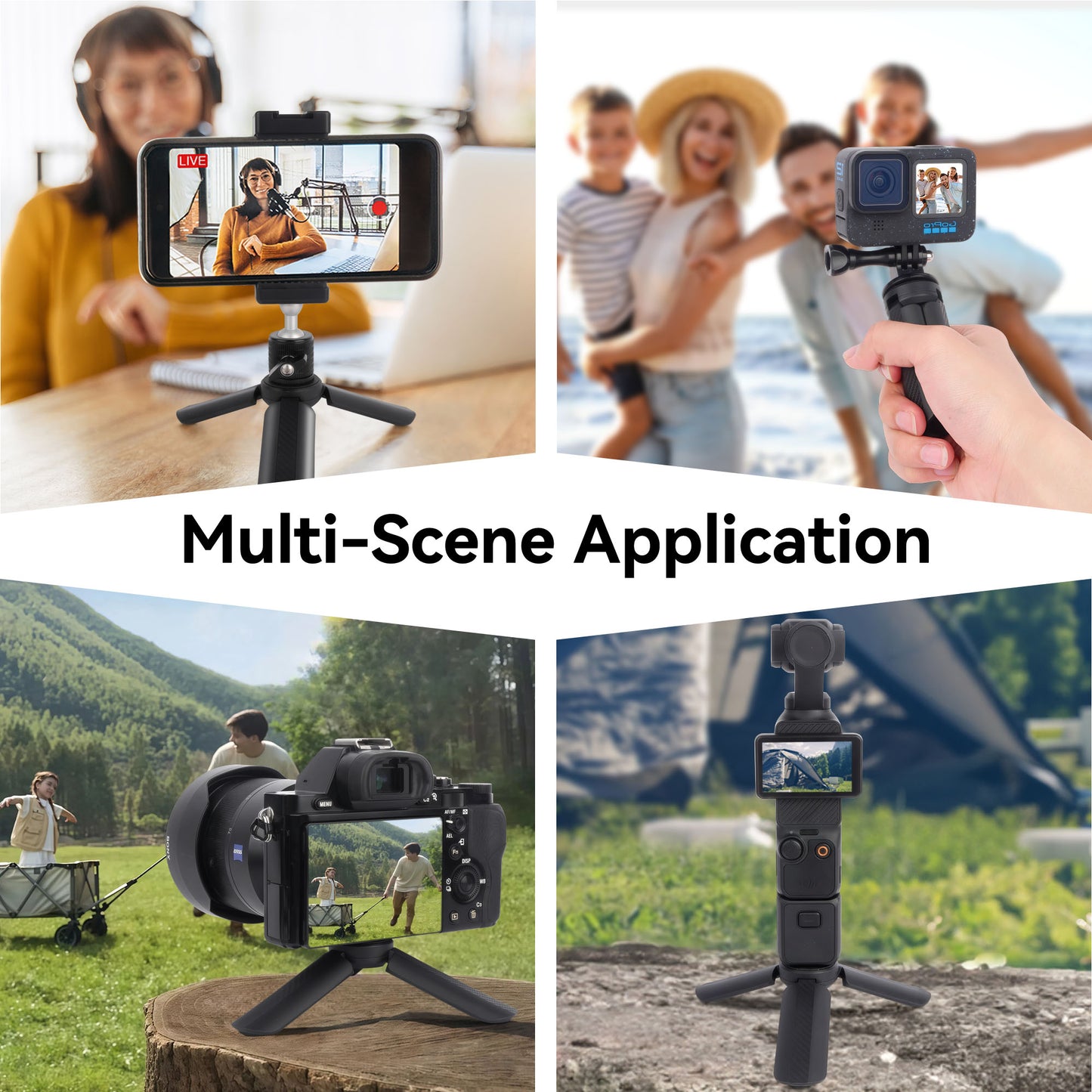 Mechrig Foldable Handle Bracket with Extension Mounts