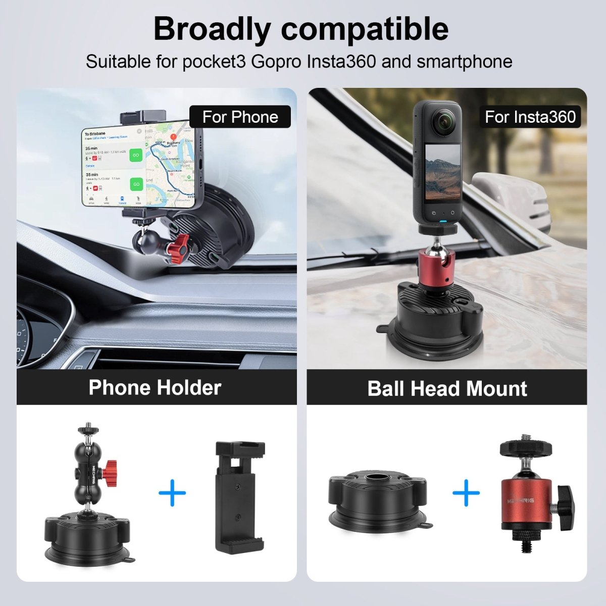 All - in - One Suction Cup Mount: Versatile, Rotatable & Secure for Every Device - CAME - TV