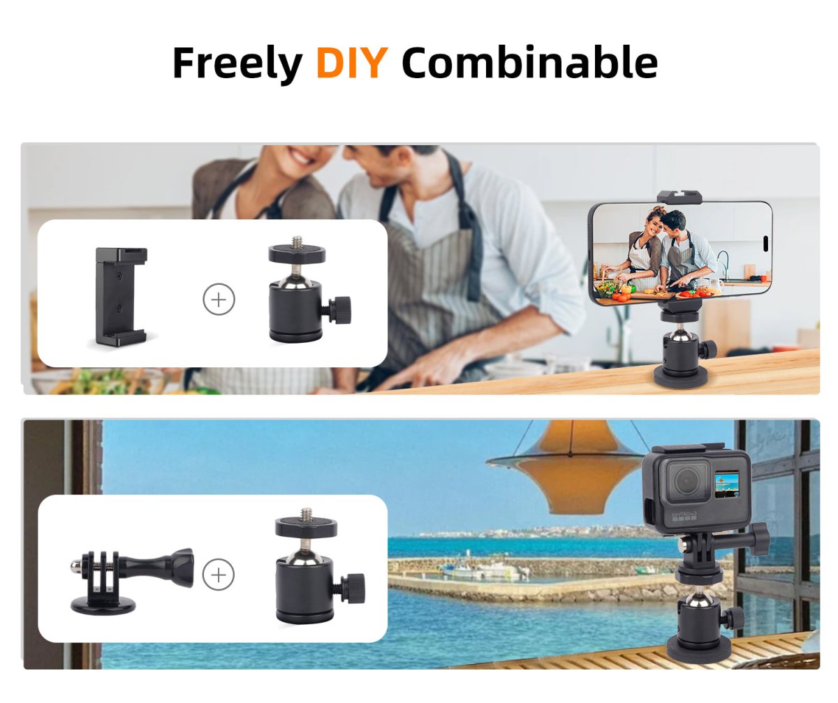 Mechrig 360° Ball Head High Magnet Base for Multi - Device - CAME - TV