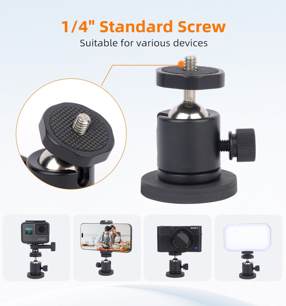 Mechrig 360° Ball Head High Magnet Base for Multi - Device - CAME - TV