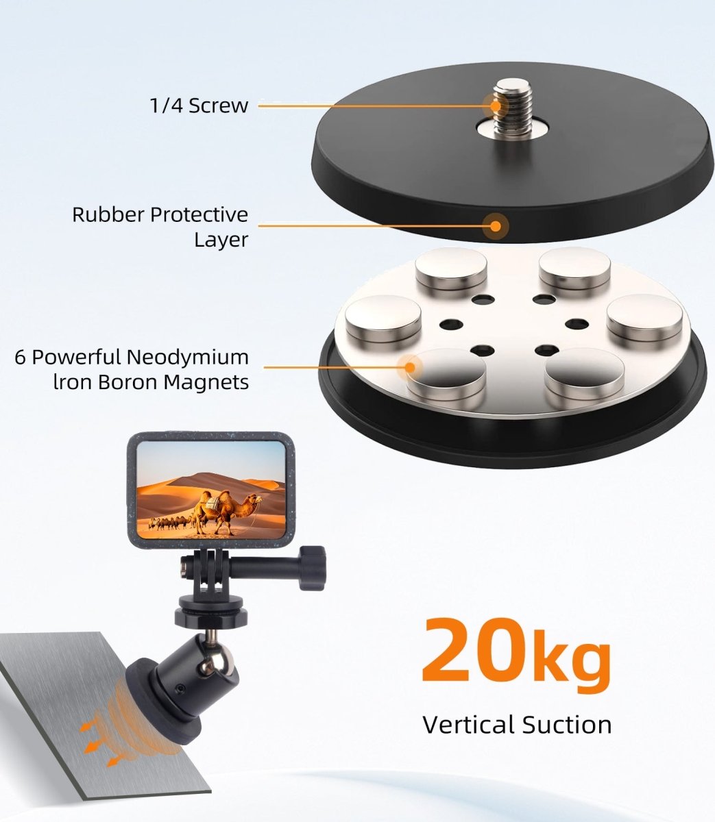 Mechrig 360° Ball Head High Magnet Base for Multi - Device - CAME - TV
