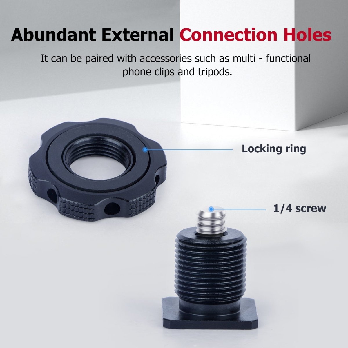 Mechrig Camera Adapter with Hot Shoe 3/8" and 1/4" Threaded Hole - CAME - TV