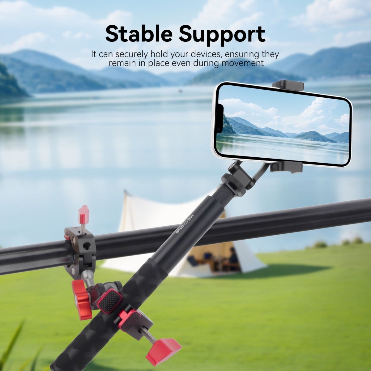 Mechrig Dual Super Clamp Mount with Dual Ball Magic Arm Kit - CAME - TV