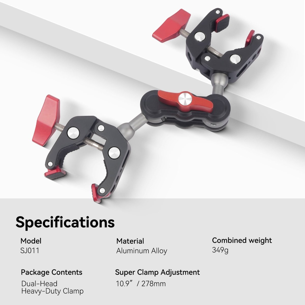 Mechrig Dual Super Clamp Mount with Dual Ball Magic Arm Kit - CAME - TV
