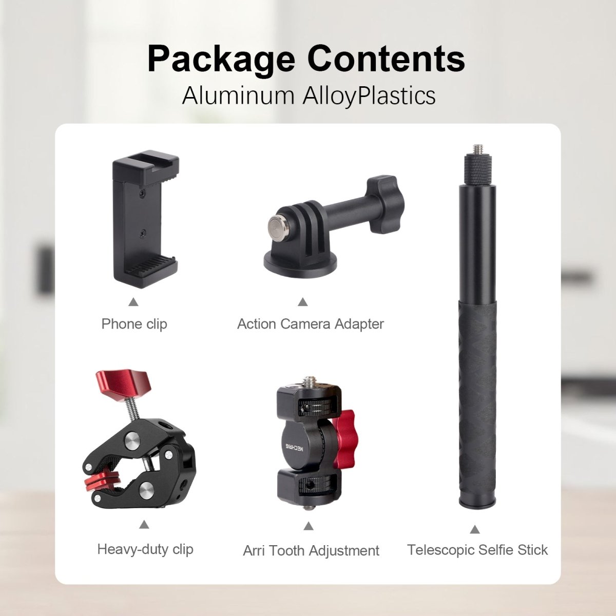 Mechrig Heavy - duty Clamp Kit with Selfie Stick - CAME - TV