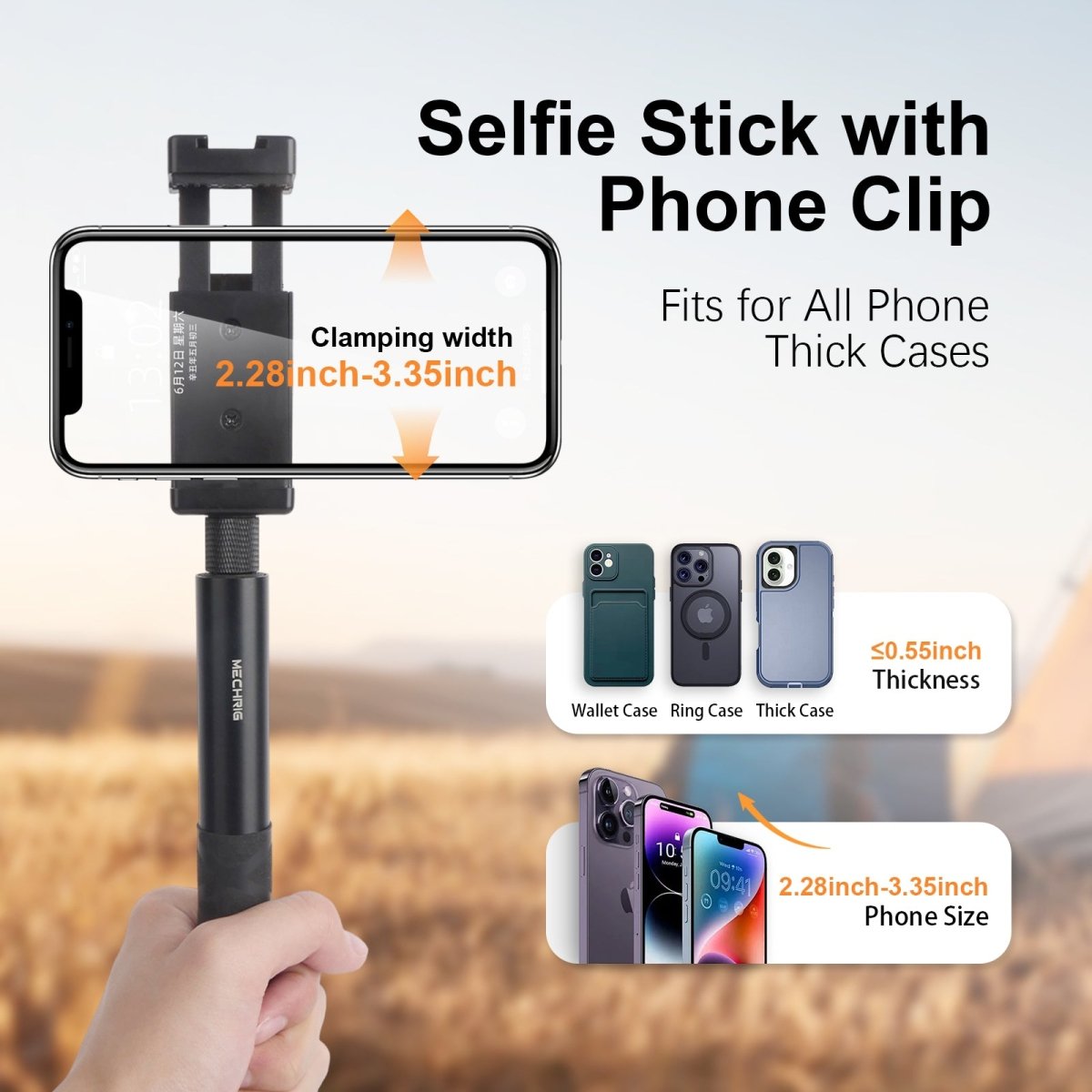 Mechrig Heavy - duty Clamp Kit with Selfie Stick - CAME - TV