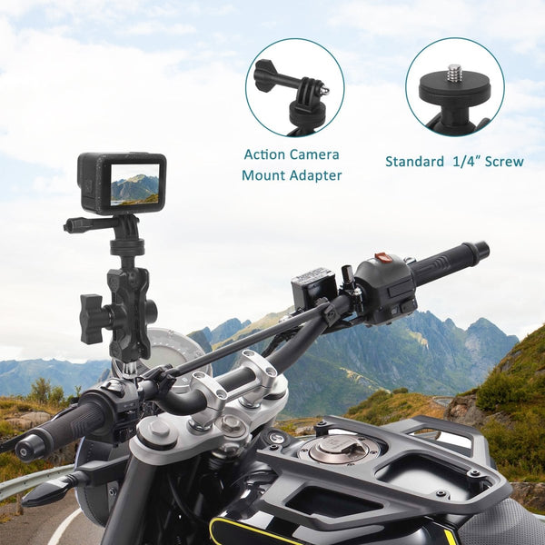 Mechrig M8 Thread 360° Adjustable Motorcycle Mount for Action