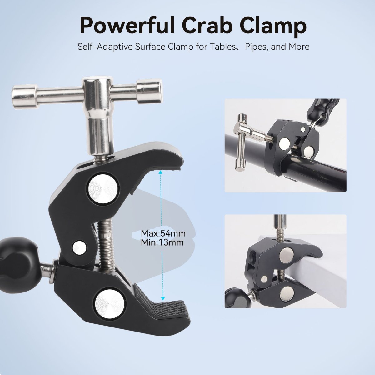 Mechrig Powerful Crab Clamp Kit with 360° Dual Ballhead - CAME - TV