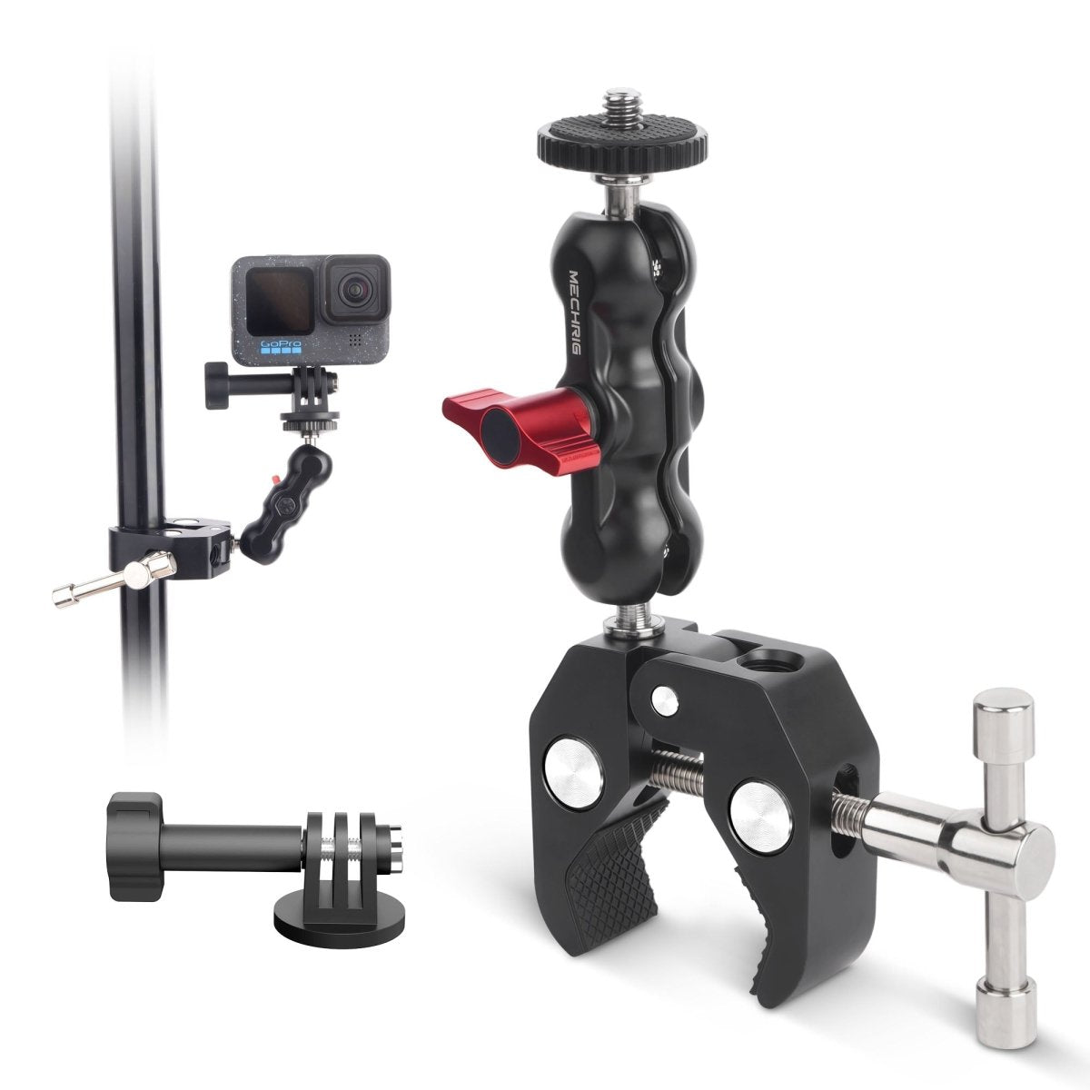 Mechrig Powerful Crab Clamp Kit with 360° Dual Ballhead - CAME - TV