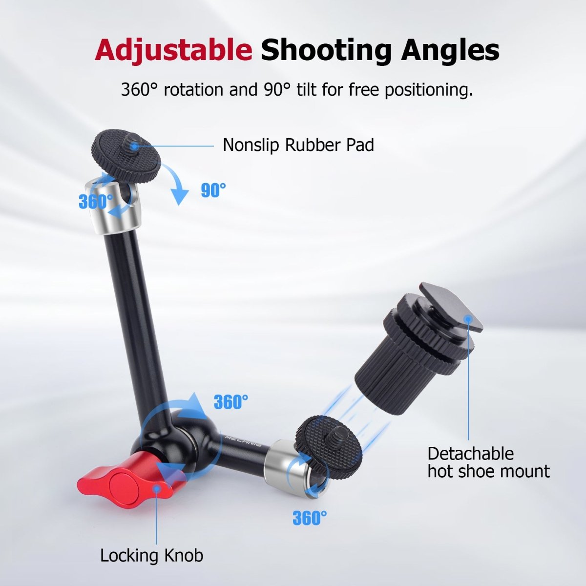 Mechrig Universal 360° Rotation 9" Stainless Steel Magic Arm - CAME - TV