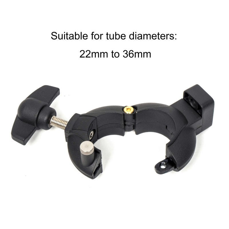 Adjustable Pin Lock Swing Clamp for 22-36mm Tubing - CAME-TV