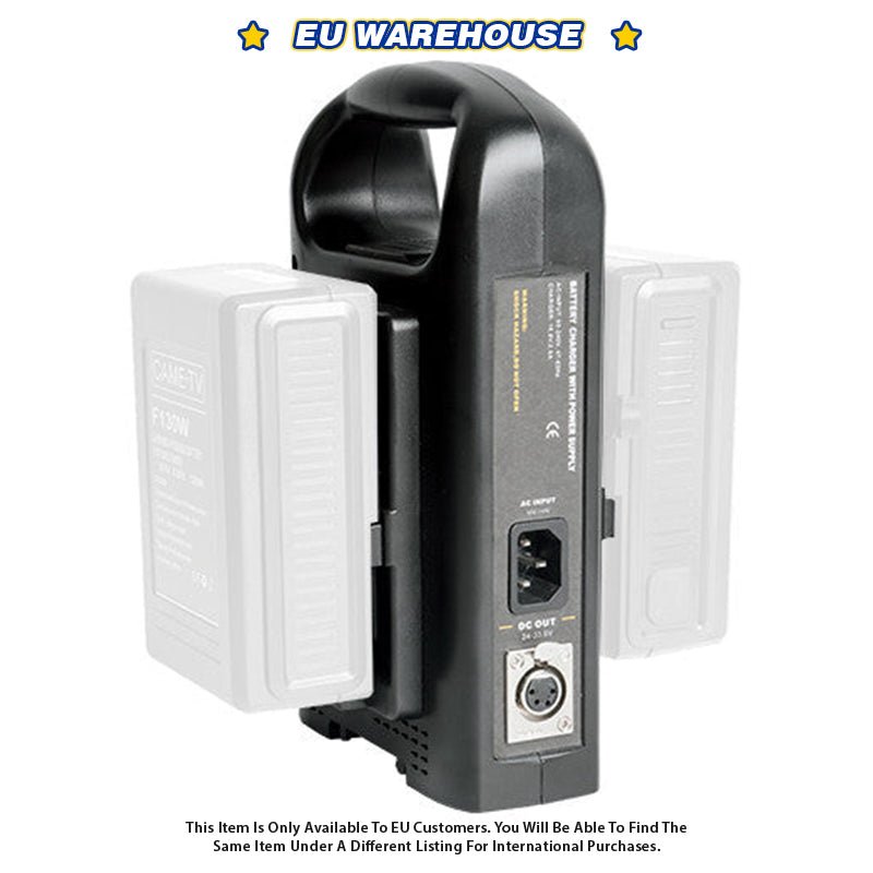 CAME-TV Dual V-Mount Battery Charger and Power Supply High DC Out - EU Warehouse - CAME-TV