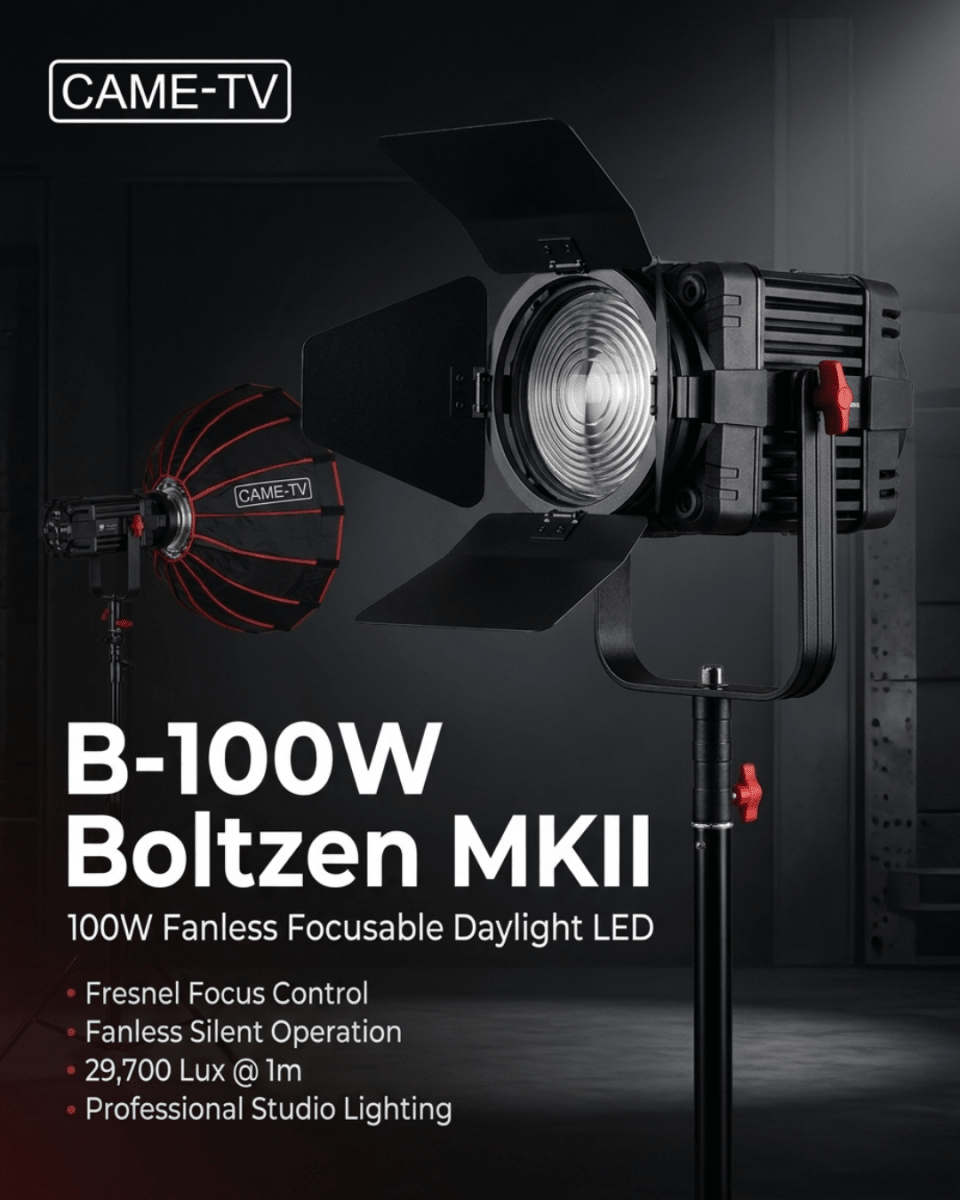 Light Up Your Productions with the Boltzen 100W MKII Fresnel LED! - CAME-TV
