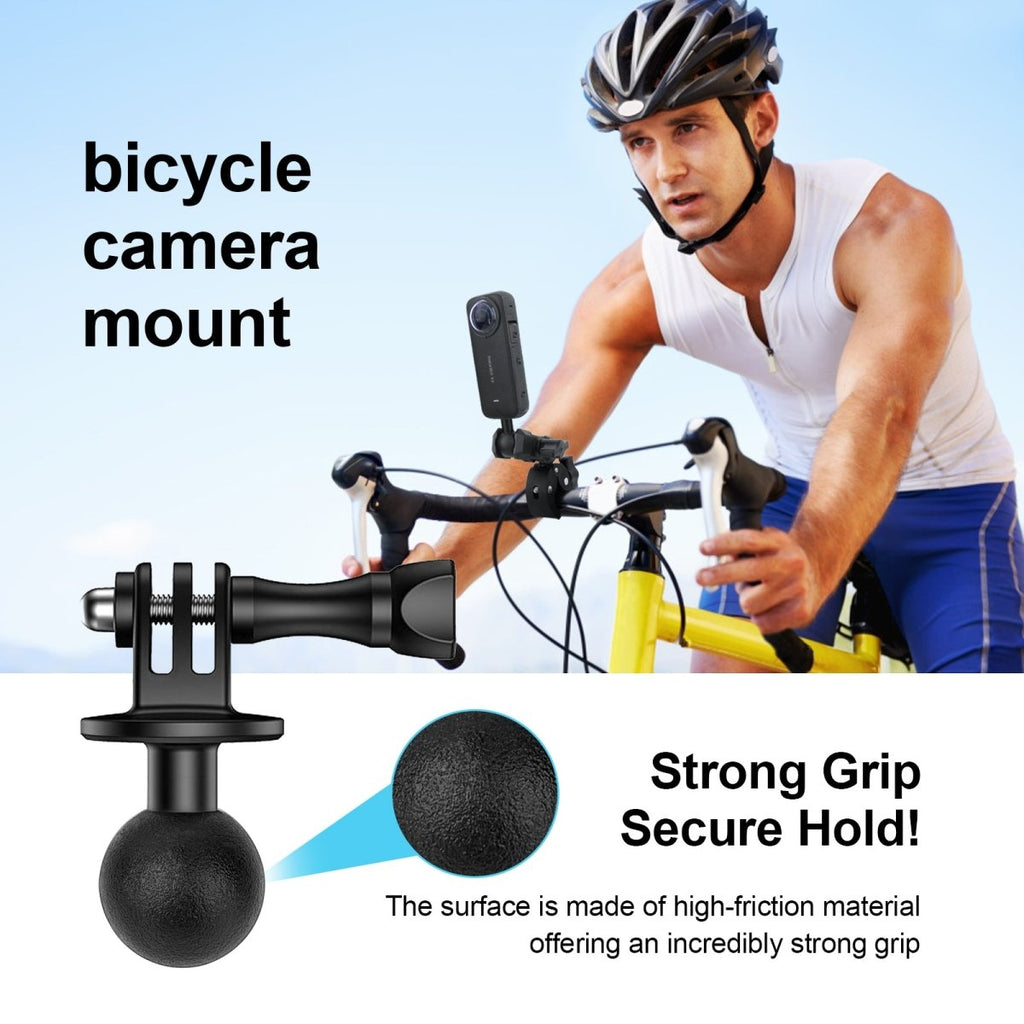 bike helmet size adapter Mechrig 1" Ball Mount Adapter for Gopro Hero 13/12/11/10,Akaso EK7000/ – CAME-TV