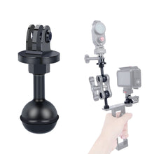 1 - Inch Ball Head Camera Mount Adapter with Dual Screw Holes - Aluminum Alloy Universal Clamp for DSLR, GoPr0, Insta360 Underwater - CAME - TV