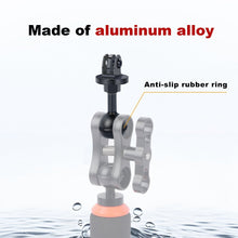1 - Inch Ball Head Camera Mount Adapter with Dual Screw Holes - Aluminum Alloy Universal Clamp for DSLR, GoPr0, Insta360 Underwater - CAME - TV