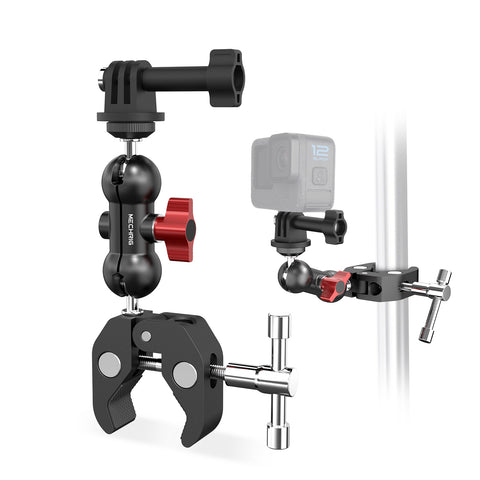 Super Clamp Mount Kit with 360° Ballhead Magic Arm – Universal Camera Mount with 1/4