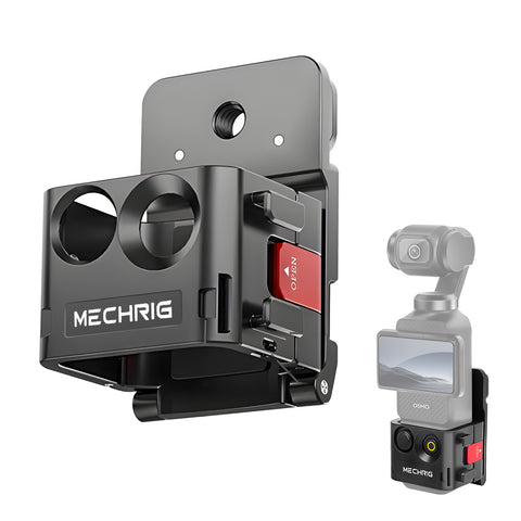 Mechrig Aluminum Magnetic Mount for Pocket3 – 180° Adjustable, Quick-Release