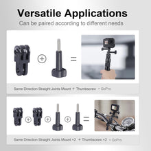 2 Pc Adjustable Extension Pivot Arm Straight Joints Adapter Mount Kit for GoPro Hero13, 12, 11, 10, 9, 8, 7, etc - CAME - TV
