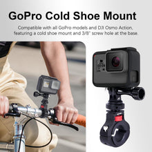 Mechrig Universal Dual-Screw 360° Action Camera Mount with Cold Shoe