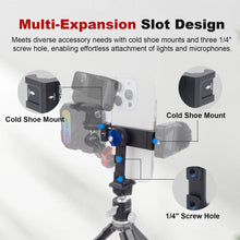 360 Rotation Aluminum Alloy Phone Mount Clamp with Cold Shoe & Arca Plate - Universal Horizontal/Vertical Holder for iPhone Samsung Vlog Live Streaming Camera Accessories - CAME - TV