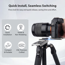 Camera Quick Release System with 38mm Anti-Deflection Arca-type and 50mm Manfrotto-Type QR Plate for DJI Ronin-S, DJI RS2, DJI RSC2
