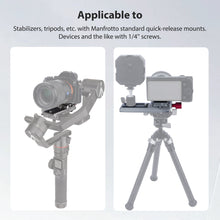Camera Quick Release System with 38mm Anti-Deflection Arca-type and 50mm Manfrotto-Type QR Plate for DJI Ronin-S, DJI RS2, DJI RSC2