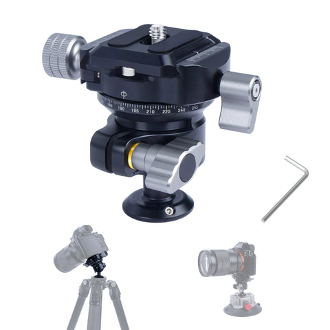 Low Profile Tripod Ball Head with 1/4
