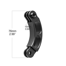 Aluminum Alloy Curved Extension Arm Mount Helmet Mount for GoPro Hero 12/11/10/9/8/7/6/5 Black, DJI Osmo Action Cameras
