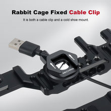 Mechrig Cable Clamp with Cold Shoe Mount for Cables Diameter 2-5mm