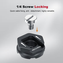 Mechrig Cable Clamp with Cold Shoe Mount for Cables Diameter 2-5mm