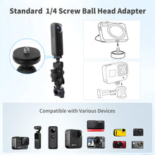 Mechrig Dual Ball Head Motorcycle Mirror Anti-theft Action Camera Mount