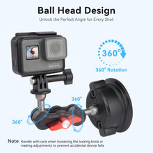 Mechrig Suction Cup Mount Kit with Mini Phone Tripod