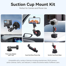 Mechrig Suction Cup Mount Kit with Mini Phone Tripod