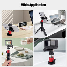 Mechrig Tripod Ball Head Base with 1/4 Screw 360° Rotation Aluminum Alloy with Positioning Hole