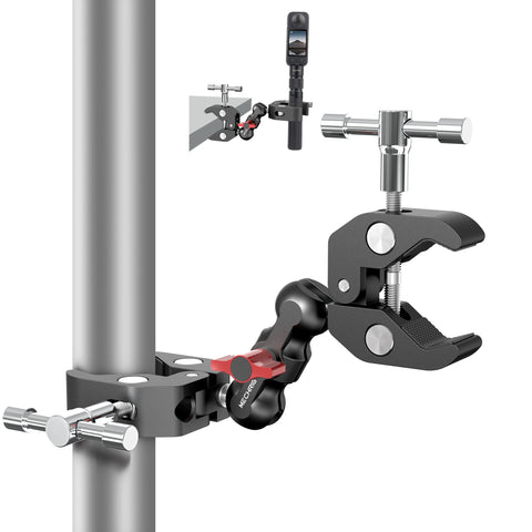 Mechrig Sturdy Multi-Surface Phone Clamp for Action Cam & Live Streams
