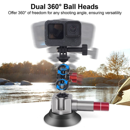 Aluminum 360° Suction Cup Mount: 44lb Grip for Phones & Action Cams - CAME - TV