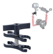 Butterfly Clip Mount with Dual Ball Heads - CNC Aluminum Alloy Spring - Loaded Open Clamp for Insta360/Gopr0 Cameras, LED Lights, Microphones - CAME - TV