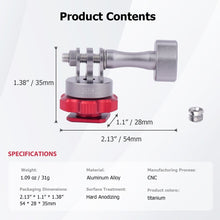 CAME - TV 360° Adjustable Multi - Mount Hot Shoe Adapter for GoPro - Titanium - CAME - TV