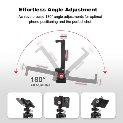 CAME - TV Aluminum 180° Tilt Phone Clip with Dual 1/4" Screw Hole and Arca - Swiss Quick Release - CAME - TV