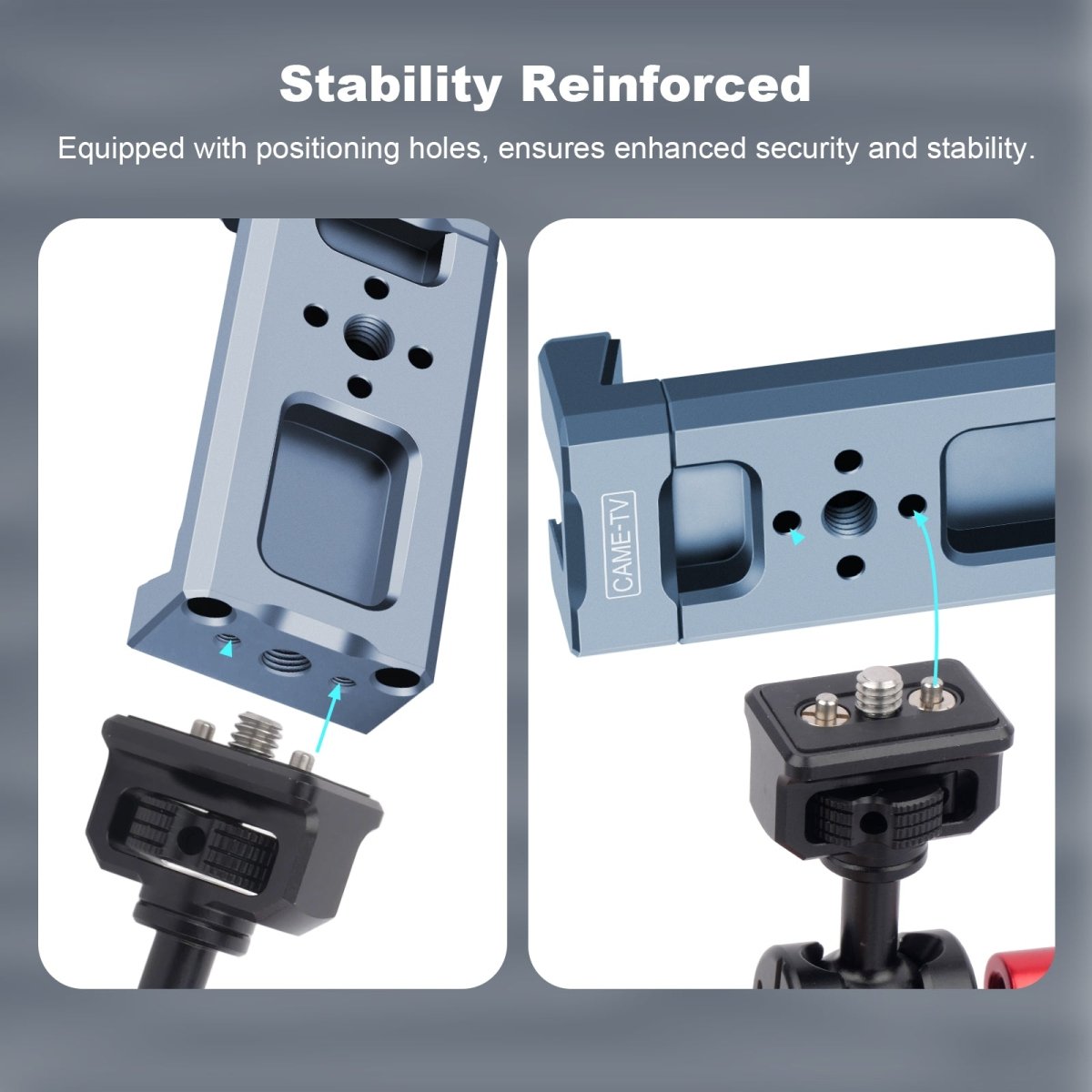CAME - TV Aluminum Alloy Adjustable Phone Clamp with Positioning Holes - CAME - TV
