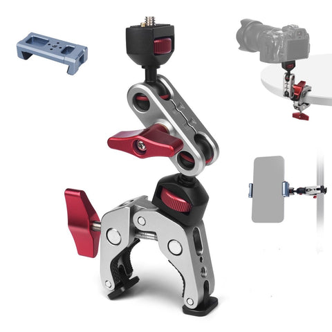 CAME - TV Aluminum Super Clamp with Dual Ballhead Magic Arm - CAME - TV