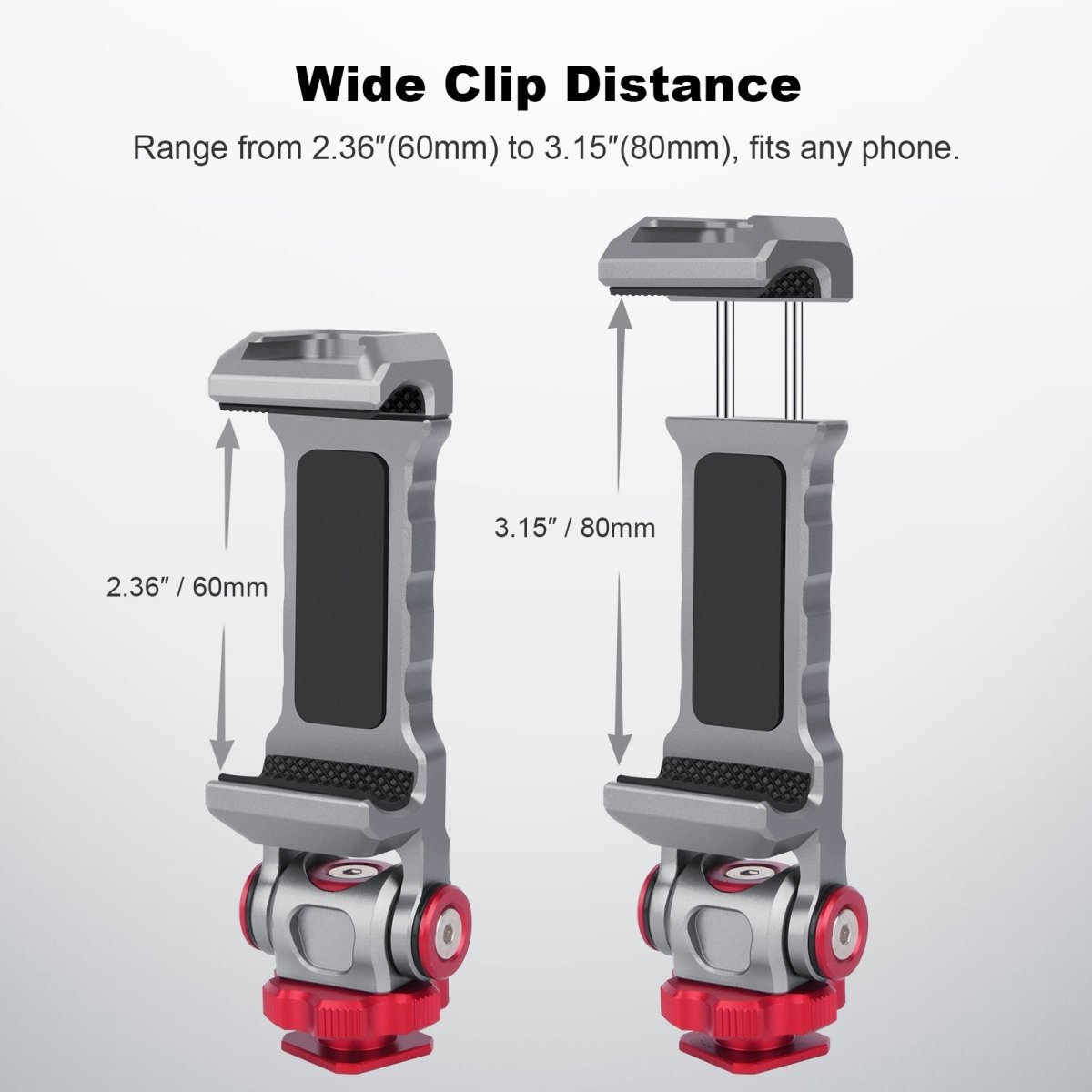 CAME - TV Aluminum Universal Tripod Phone Adapter Holder with Cold Shoe Mount - CAME - TV