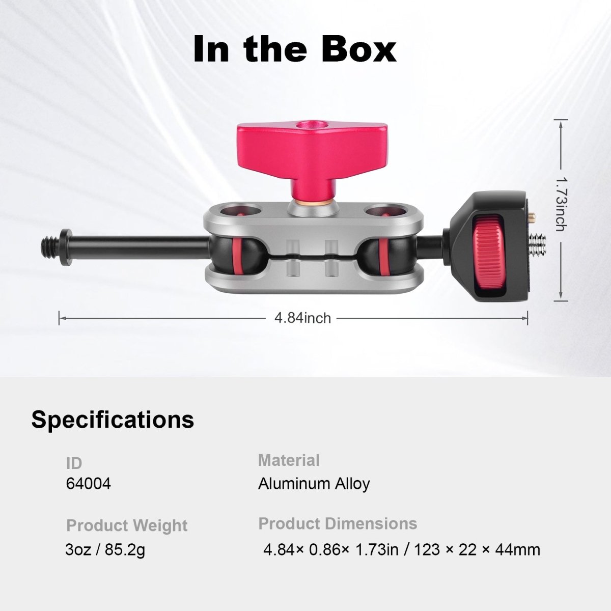 CAME - TV Double Ball Head Articulating 1/4 Inch Screw Magic Arm - CAME - TV