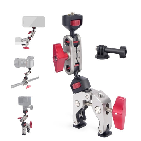 CAME - TV Super Clamp And 360° Adjustable Magic Arm Camera Kit with Dual Ball Head And Gopro Mount - CAME - TV