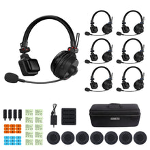 CAME-TV WAERO Pro Full Duplex Dual Antenna 1.9G Lightweight Wireless Intercom Headset - 7 Pack - CAME-TV