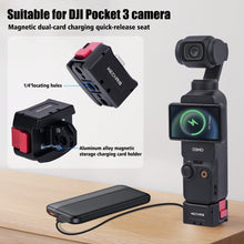 DJI POCKET 3 USB - C Charging Quick Release Base with Gopro Mount and 1/4